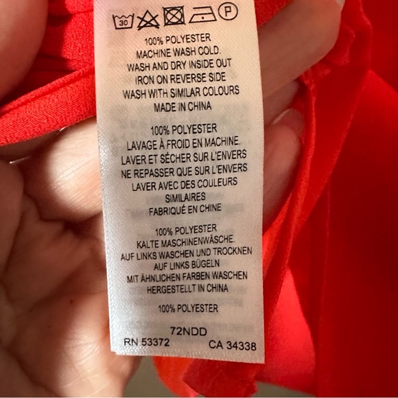 French Connection Women's Red Sleeveless Top Size Small - Picture 5 of 5